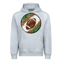 Heather Grey American Football Round Carrings 2 Urban Hoodie - BundleAndBundleShop