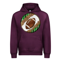 Mauve Wine American Football Round Carrings 2 Urban Hoodie - BundleAndBundleShop