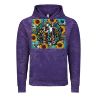 Cloud Purple western blessed sunflower's Vintage Hoodie - RanaPortraitStore