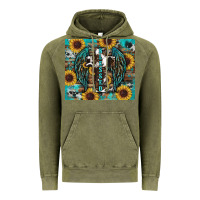 Vintage Olive western blessed sunflower's Vintage Hoodie - RanaPortraitStore