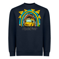 Navy bus driver rainbow Heavyweight Sweatshirt - NancyCooperArtShop