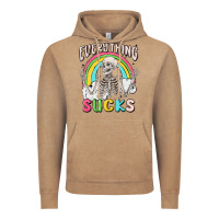 Vintage Coffee everything sucks Vintage Hoodie - MaliasSmallBusiness
