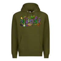 Army Green hairstylist mardi gras Premium Hoodie - CowGirlArtShop