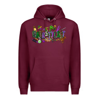 Burgundy hairstylist mardi gras Premium Hoodie - CowGirlArtShop