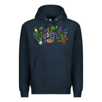Navy hairstylist mardi gras Premium Hoodie - CowGirlArtShop