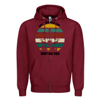 Burgundy Eff You See Kay Why Oh You Zipper Hoodie - Bettercallsaul