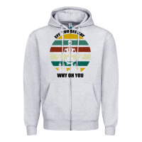 Heather Grey Eff You See Kay Why Oh You Zipper Hoodie - Bettercallsaul