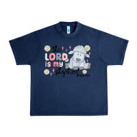 Navy the lord is my shepherd Urban Heavy Tee - MaliasSmallBusiness