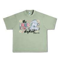Oil Green the lord is my shepherd Urban Heavy Tee - MaliasSmallBusiness