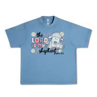 Pebble Blue the lord is my shepherd Urban Heavy Tee - MaliasSmallBusiness