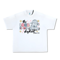 White the lord is my shepherd Urban Heavy Tee - MaliasSmallBusiness