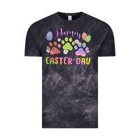 Cloud Black happy easter day paws Vintage Tee - MaliasSmallBusiness
