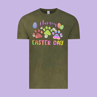 Happy Easter Day Paws Vintage Tee Designed By Maliassmallbusiness