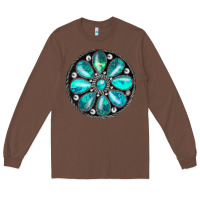 Chestnut turquoise gemstone Long Sleeve Tee - JahusDesignShop