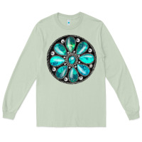Matcha turquoise gemstone Long Sleeve Tee - JahusDesignShop