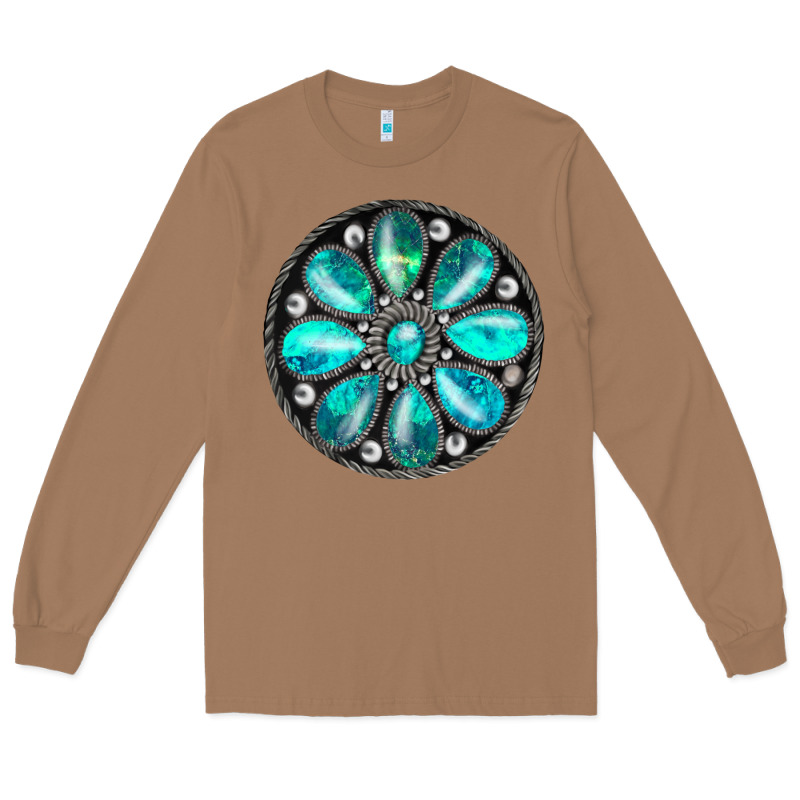 Turquoise Gemstone Long Sleeve Tee by JahusDesignShop | Teevron