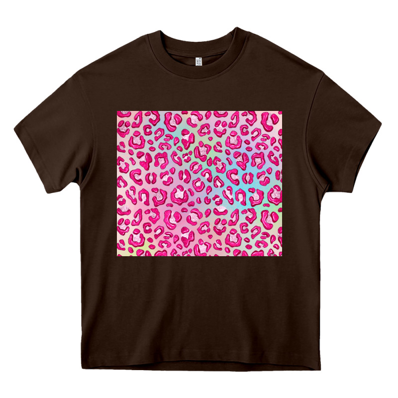 Pink Leopard Glitter Heavy Core Tee by JahusDesignShop | Teevron