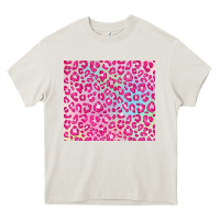 Cream pink leopard glitter Heavy Core Tee - JahusDesignShop