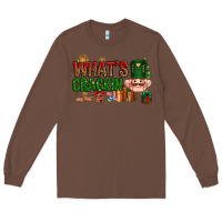 Chestnut What's crackin Christmas Long Sleeve Tee - NancyCooperArtShop
