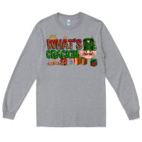 Heather Grey What's crackin Christmas Long Sleeve Tee - NancyCooperArtShop