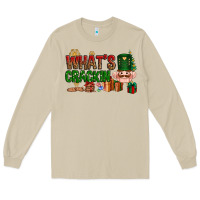 Mushroom What's crackin Christmas Long Sleeve Tee - NancyCooperArtShop