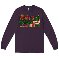 Plum What's crackin Christmas Long Sleeve Tee - NancyCooperArtShop