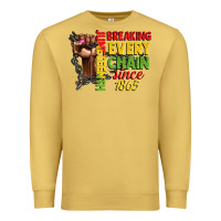 Antique Gold juneteenth breaking every chain since 1865 woman f Premium Sweatshirt - CowGirlArtShop