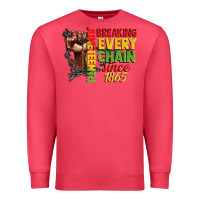 Cardinal juneteenth breaking every chain since 1865 woman f Premium Sweatshirt - CowGirlArtShop