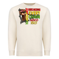 Sandshell juneteenth breaking every chain since 1865 woman f Premium Sweatshirt - CowGirlArtShop