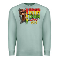 Seafoam juneteenth breaking every chain since 1865 woman f Premium Sweatshirt - CowGirlArtShop