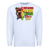 White juneteenth breaking every chain since 1865 woman f Premium Sweatshirt - CowGirlArtShop