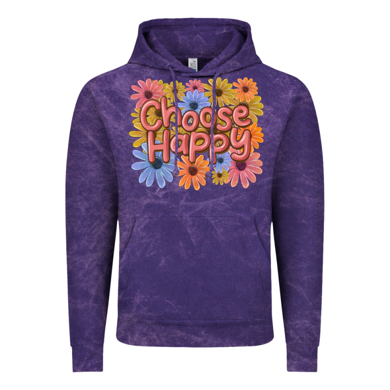 Choose Happy Vintage Hoodie by MaliasSmallBusiness | Teevron