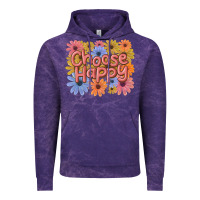 Cloud Purple choose happy Vintage Hoodie - MaliasSmallBusiness