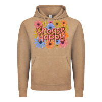 Vintage Coffee choose happy Vintage Hoodie - MaliasSmallBusiness