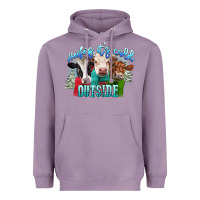 Lavender heifers its cold outside Heavyweight Hoodie - CowGirlArtShop