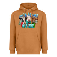 Meerkat heifers its cold outside Heavyweight Hoodie - CowGirlArtShop