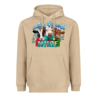 Mushroom heifers its cold outside Heavyweight Hoodie - CowGirlArtShop