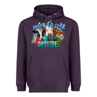 Plum heifers its cold outside Heavyweight Hoodie - CowGirlArtShop