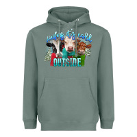 Sage heifers its cold outside Heavyweight Hoodie - CowGirlArtShop