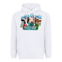 White heifers its cold outside Heavyweight Hoodie - CowGirlArtShop