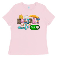 Bubblegum Pink holiday mode on Ladies Tee - AdoDesignShop