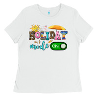 White holiday mode on Ladies Tee - AdoDesignShop