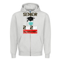 Dove Grey Senior 2020 Quarantined Zipper Hoodie - Bettercallsaul