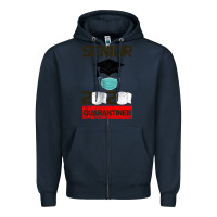 Navy Senior 2020 Quarantined Zipper Hoodie - Bettercallsaul