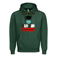 Sports Green Senior 2020 Quarantined Zipper Hoodie - Bettercallsaul
