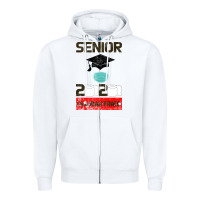 White Senior 2020 Quarantined Zipper Hoodie - Bettercallsaul