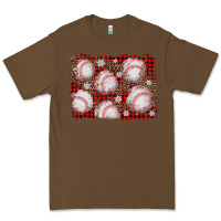Cacao baseball christmas background Premium Tee - AdoDesignShop