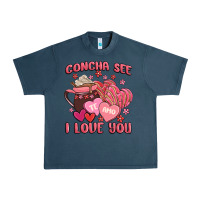 Midnight Navy concha see te amo  i love you Urban Heavy Tee - MaliasSmallBusiness