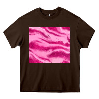Chocolate Brown pink glitter Heavy Core Tee - JahusDesignShop