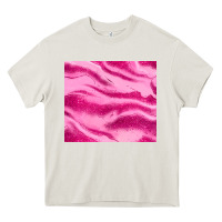 Cream pink glitter Heavy Core Tee - JahusDesignShop